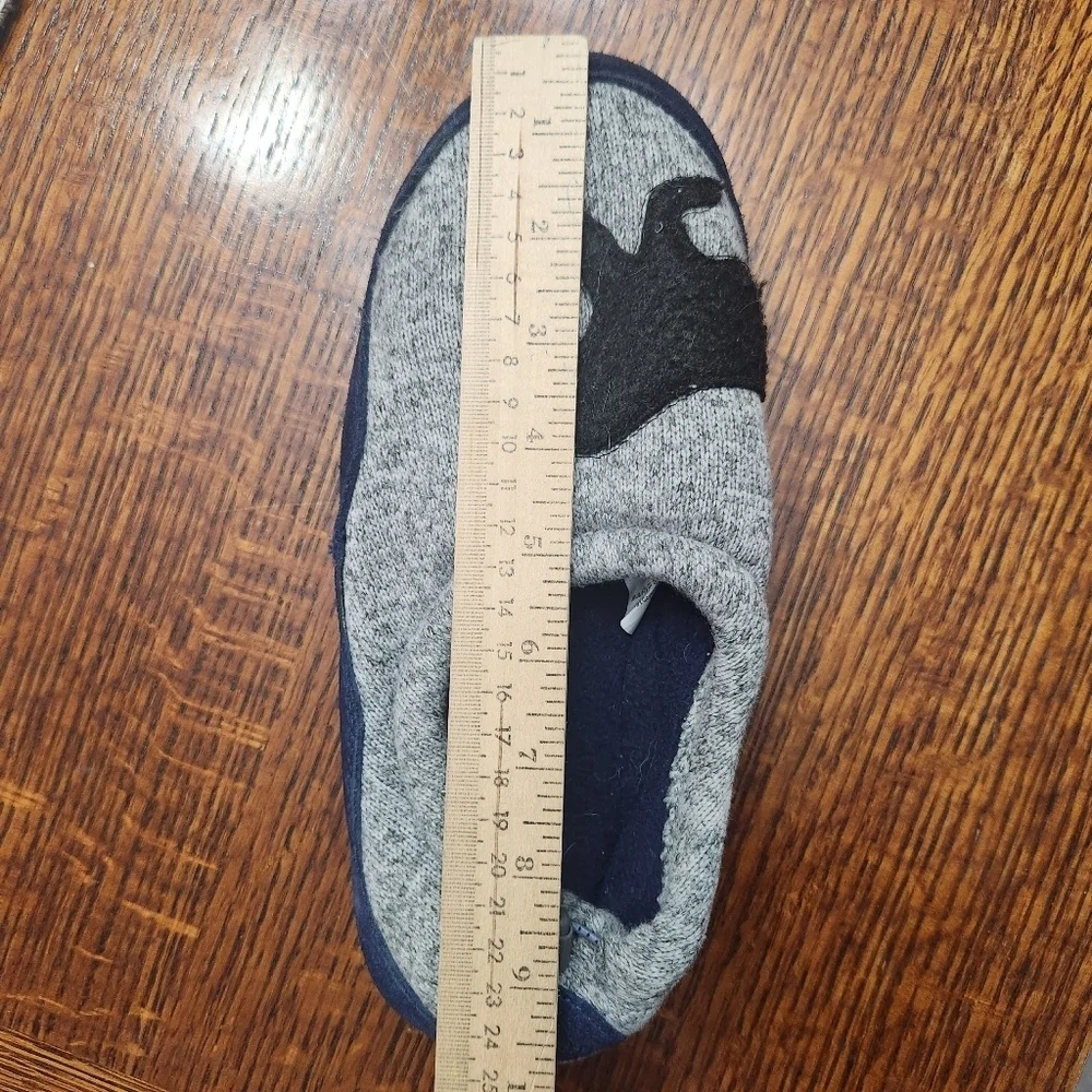LL Bean kids size 5 - 6 black dog slippers